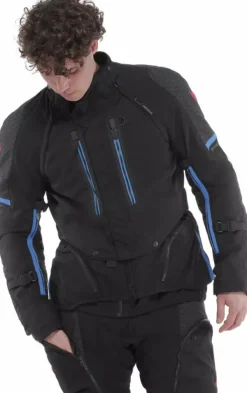 Dainese Super Adventure D-Dry Absoluteshell Motorjas Black/Black/Blue D01><noscript><img width=