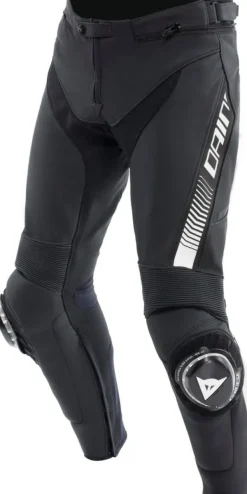 Dainese Super Speed Leather Motorbroek Black/White> Motorbroeken