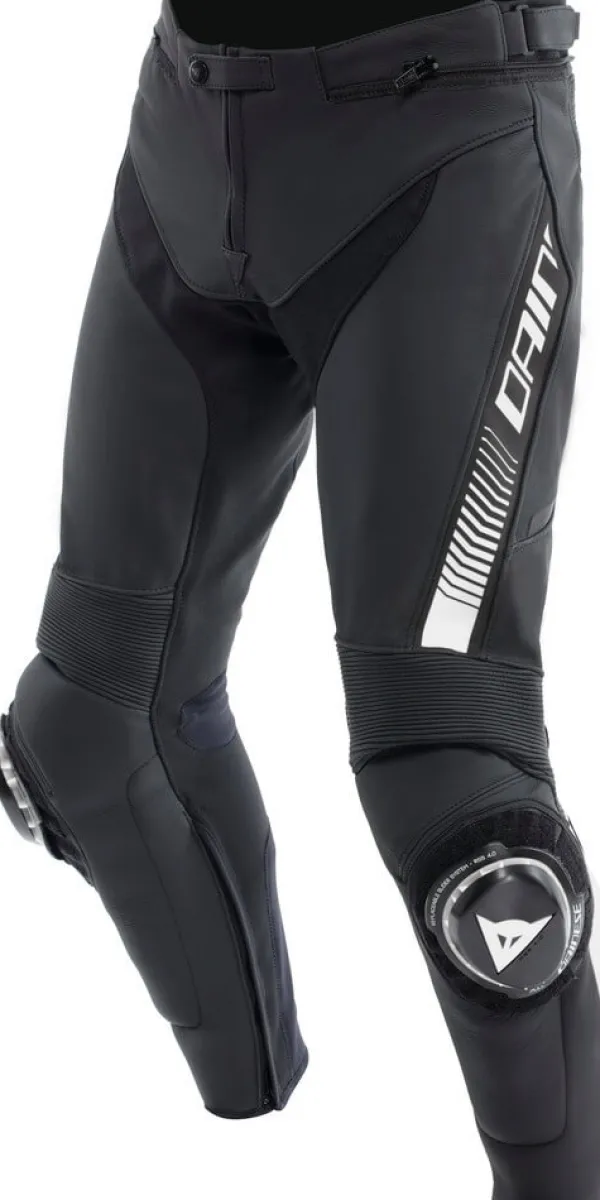 Dainese Super Speed Leather Motorbroek Black/White> Motorbroeken