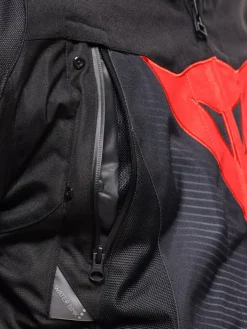 Dainese Super Sprint D-Dry Motorjas Black/Black/Red-Lava H43><noscript><img width=