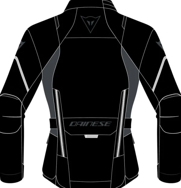 Dainese Tempest 3 D-Dry Lady Motorjas Black/Black/Ebony Y21> Motorjassen