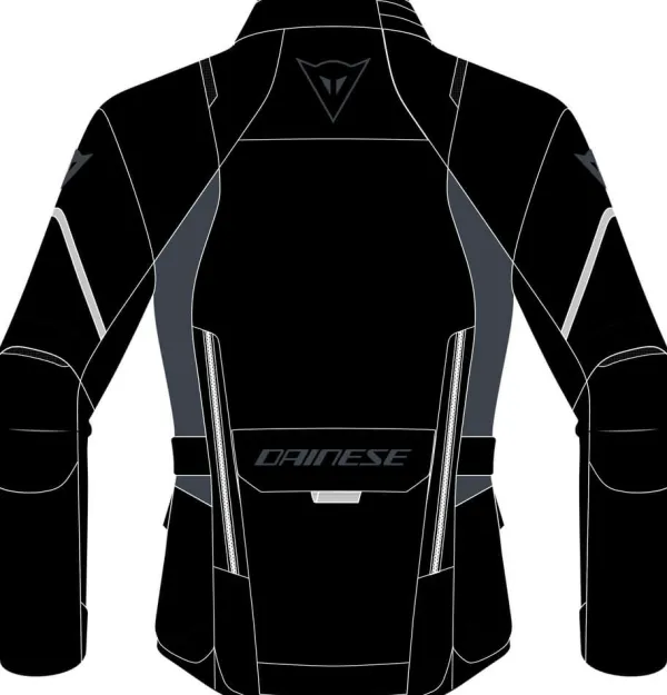 Dainese Tempest 3 D-Dry Motorjas Black/Black/Ebony Y21> Motorjassen
