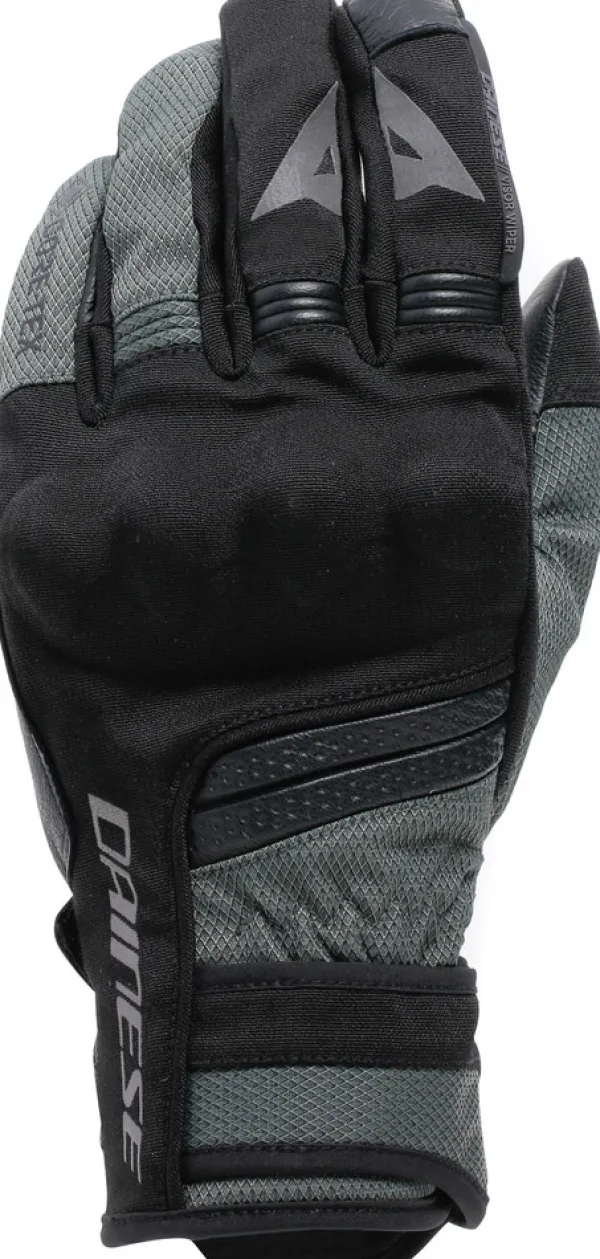 Dainese Teyde Gore-Tex® Gloves Black/Army-Green 70H> Motorhandschoenen