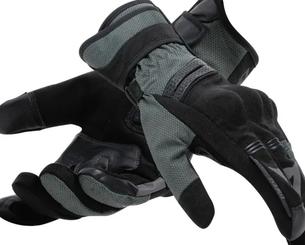 Dainese Teyde Gore-Tex® Gloves Black/Army-Green 70H> Motorhandschoenen