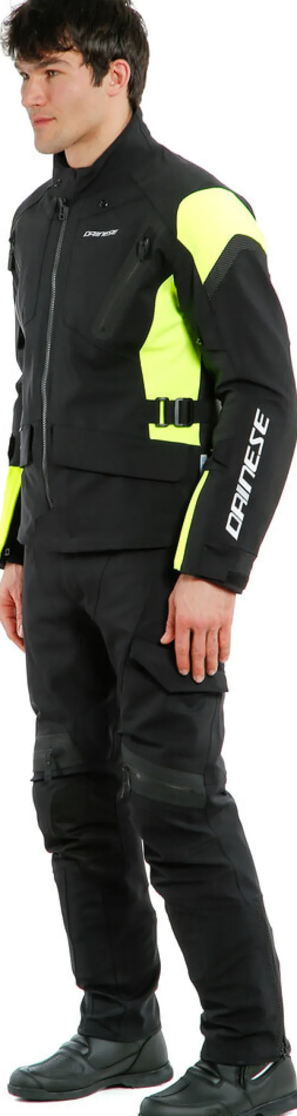 Dainese Tonale D-Dry Motorjas Black/Fluo Yellow/Black R17> Motorjassen