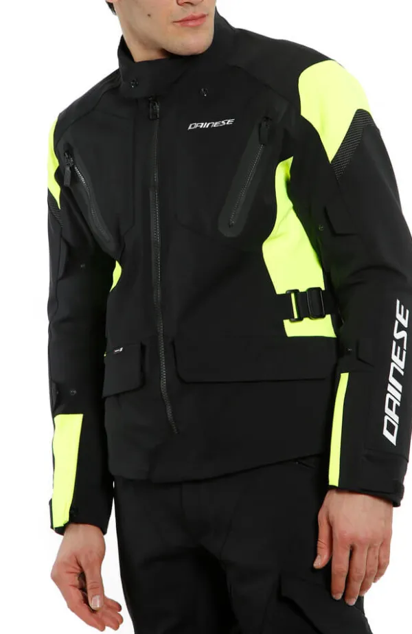 Dainese Tonale D-Dry Motorjas Black/Fluo Yellow/Black R17> Motorjassen