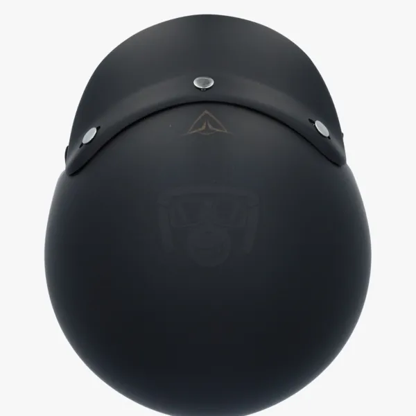 Demm Police Mat Zwart> Vespa Helmen|Jethelmen