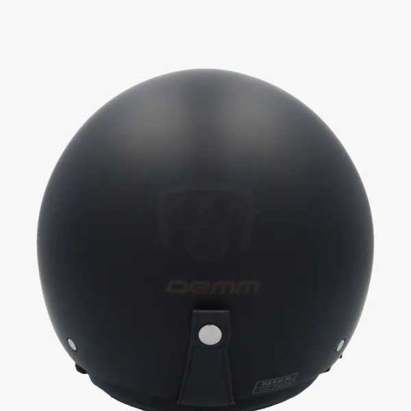 Demm Police Mat Zwart> Vespa Helmen|Jethelmen