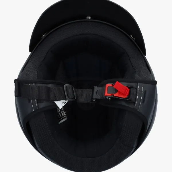 Demm Police Mat Zwart> Vespa Helmen|Jethelmen