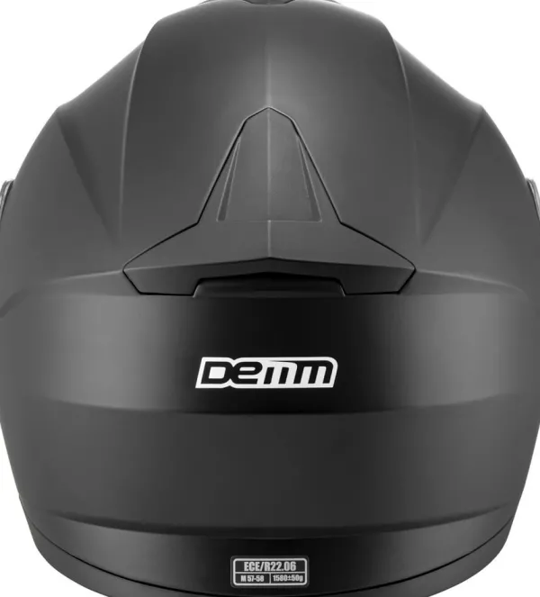 Demm Systeemhelm FL 06 Mat Zwart> Systeemhelmen|Helmen Met Zonnevizier
