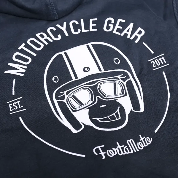 FortaMoto Logo Hoodie Dark Navy> Motorhoodies|Motor Merchandise