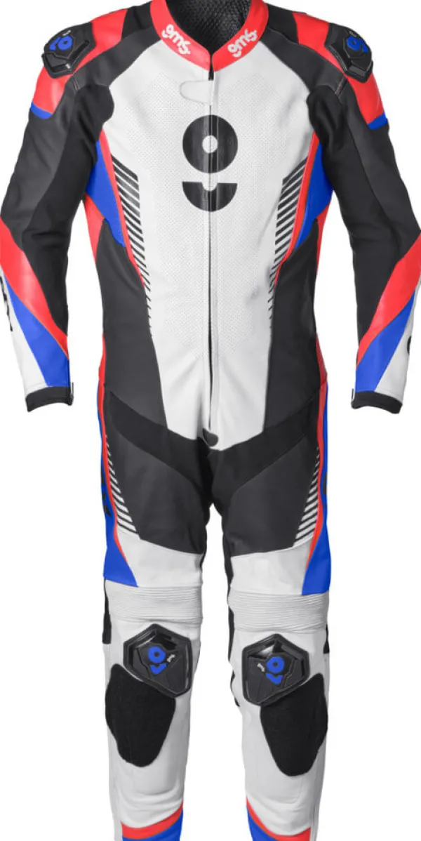 GMS GRC-1 One Piece Black/Blue/Red> Motorpakken