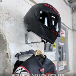 Gray Steel X3 Helmet & Gear wall mount Matt Black><noscript><img width=