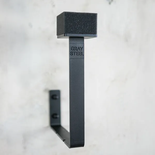 Gray Steel X3 Helmet & Gear wall mount Matt Black> Cadeaus Voor Motorrijders|Helm Houder & Kapstok