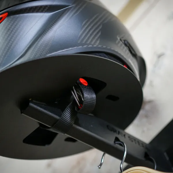 Gray Steel X5 Helmet & Gear wall mount Matt Black> Cadeaus Voor Motorrijders|Helm Houder & Kapstok