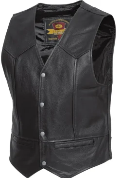 Held Dillon Motorjas Leather Vest Black 001> Motorjassen