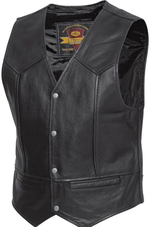 Held Dillon Motorjas Leather Vest Black 001> Motorjassen