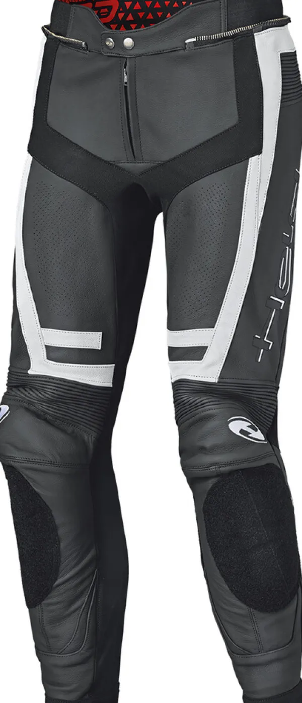 Held Rocket 3.0 Motorbroek Leather Black/White 014> Motorbroeken