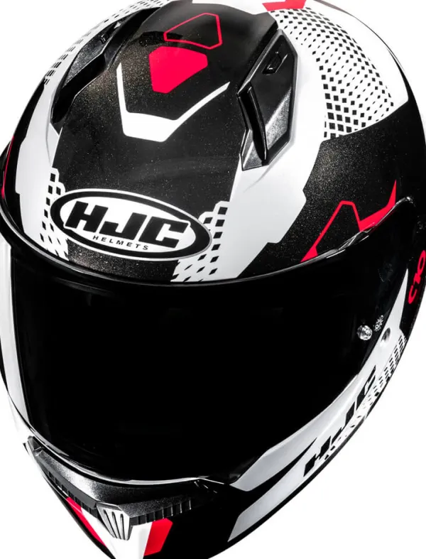 HJC C10 Aspa White/Red 231> Adventure Helmen|Integraalhelmen