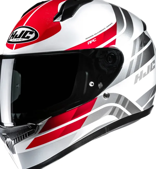 HJC C10 Hiper White/Red 283> Adventure Helmen|Integraalhelmen