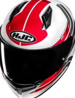 HJC C10 Hiper White/Red 283> Adventure Helmen|Integraalhelmen