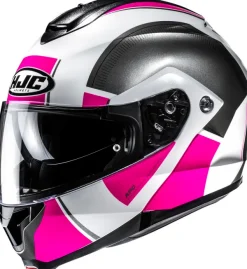 HJC C91N Jyn White/Pink 268> Integraalhelmen|Helmen Met Zonnevizier