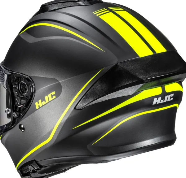 HJC C71 Quez Black/Yellow 170> Integraalhelmen|Helmen Met Zonnevizier