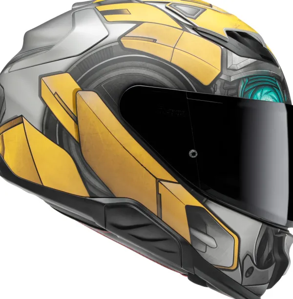 HJC F71 Bumblebee Hasbro Yellow/Grey 781> Integraalhelmen|Helmen Met Zonnevizier