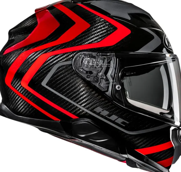HJC F71 Carbon Nevio Black/Red 830> Helmen Met Zonnevizier|Race Helmen