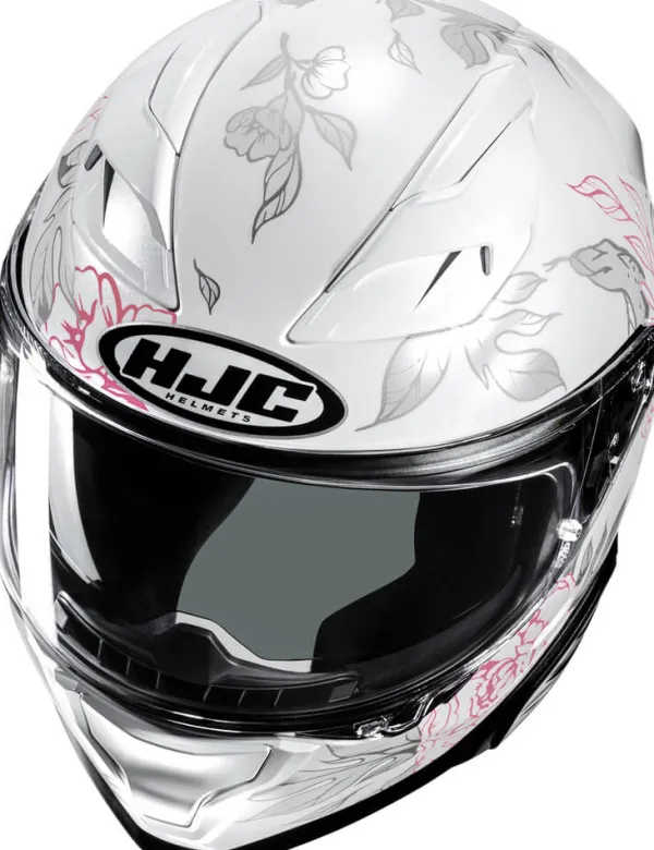 HJC F71 Eliz White/Pink 260> Integraalhelmen|Helmen Met Zonnevizier