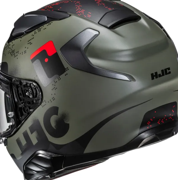 HJC F71 Faco Green/Black 413> Integraalhelmen|Helmen Met Zonnevizier