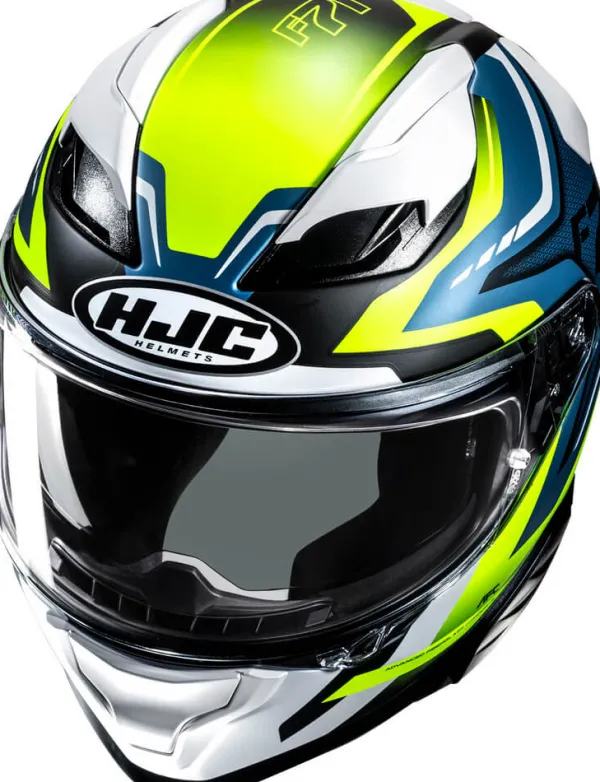 HJC F71 Fes Yellow/Blue 752> Integraalhelmen|Helmen Met Zonnevizier