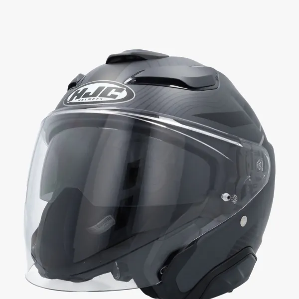 HJC F31 Naby Black/Grey> Helmen Met Zonnevizier|Bluetooth Helmen