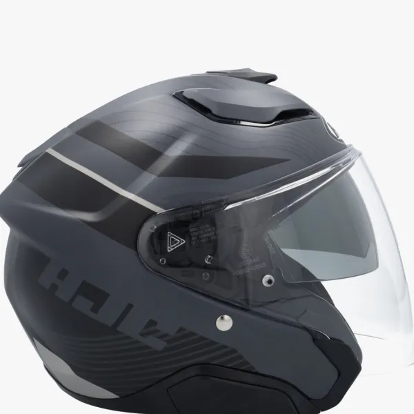 HJC F31 Naby Black/Grey> Helmen Met Zonnevizier|Bluetooth Helmen