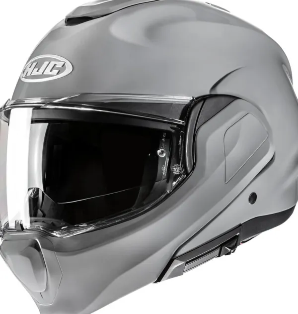 HJC F100 Nardo Grey 808> Systeemhelmen|Helmen Met Zonnevizier