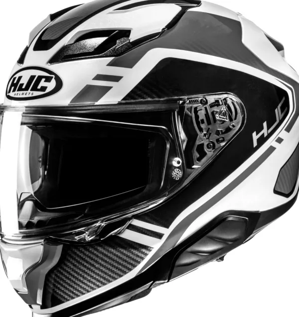 HJC F71 Tozz White/Grey 280> Integraalhelmen|Helmen Met Zonnevizier