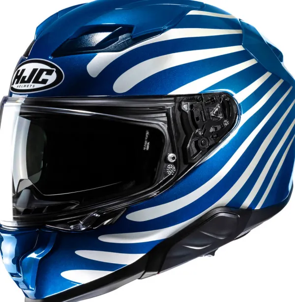 HJC F71 Zen Blue/White> Integraalhelmen|Helmen Met Zonnevizier