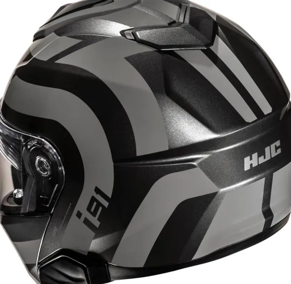 HJC i91 Arven Grey/Black 818> Systeemhelmen|Helmen Met Zonnevizier