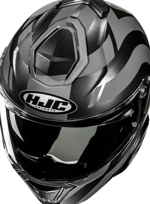 HJC i91 Arven Grey/Black 818> Systeemhelmen|Helmen Met Zonnevizier