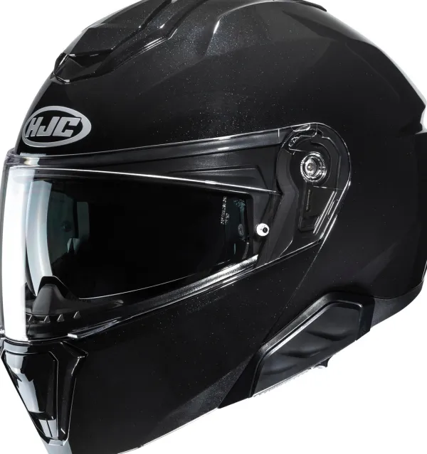 HJC i91 Black 101> Systeemhelmen|Helmen Met Zonnevizier