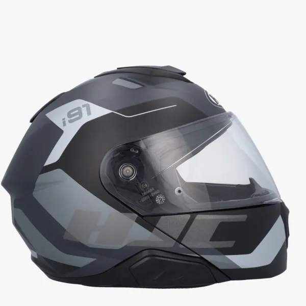 HJC i91 Carst Black/Grey> Systeemhelmen|Helmen Met Zonnevizier