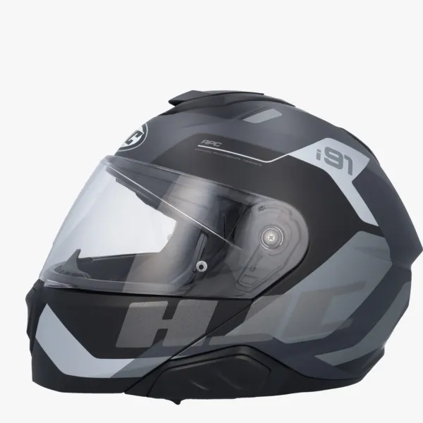 HJC i91 Carst Black/Grey> Systeemhelmen|Helmen Met Zonnevizier
