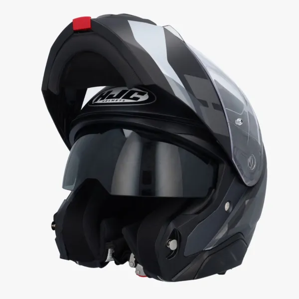 HJC i91 Carst Black/Grey> Systeemhelmen|Helmen Met Zonnevizier