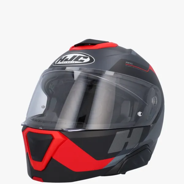 HJC i91 Carst Black/Red> Systeemhelmen|Helmen Met Zonnevizier