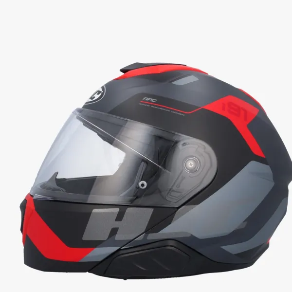 HJC i91 Carst Black/Red> Systeemhelmen|Helmen Met Zonnevizier