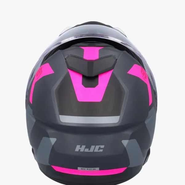 HJC i91 Carst Grey/Pink> Systeemhelmen|Helmen Met Zonnevizier