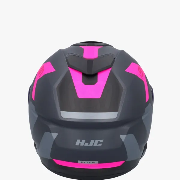 HJC i91 Carst Grey/Pink> Systeemhelmen|Helmen Met Zonnevizier