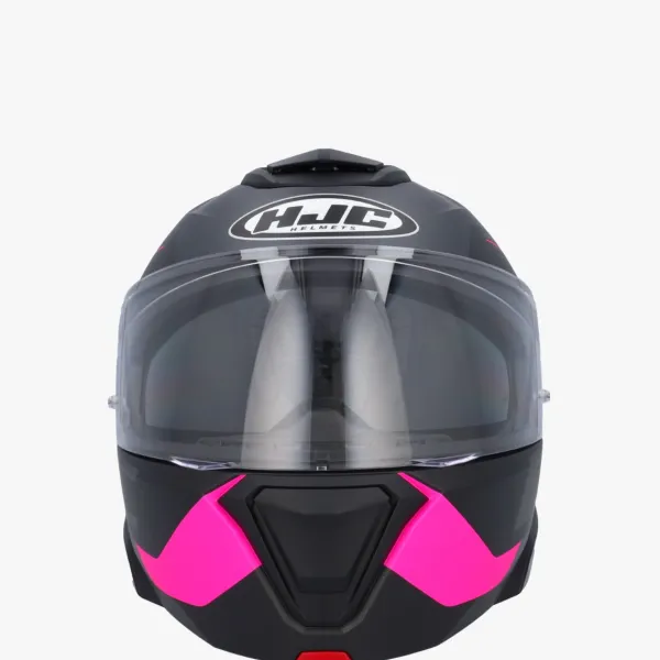 HJC i91 Carst Grey/Pink> Systeemhelmen|Helmen Met Zonnevizier