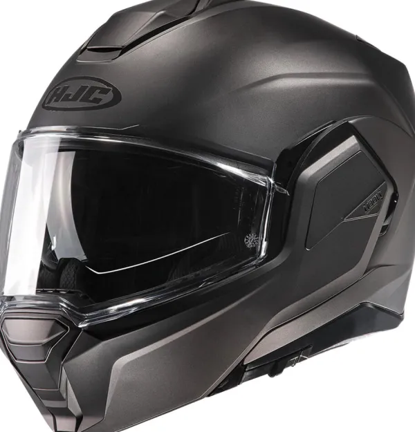 HJC i100 Dark Grey 888> Systeemhelmen|Helmen Met Zonnevizier