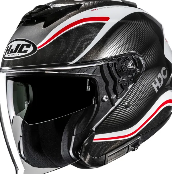 HJC i31 Depe Black/Red 123> Helmen Met Zonnevizier|Bluetooth Helmen